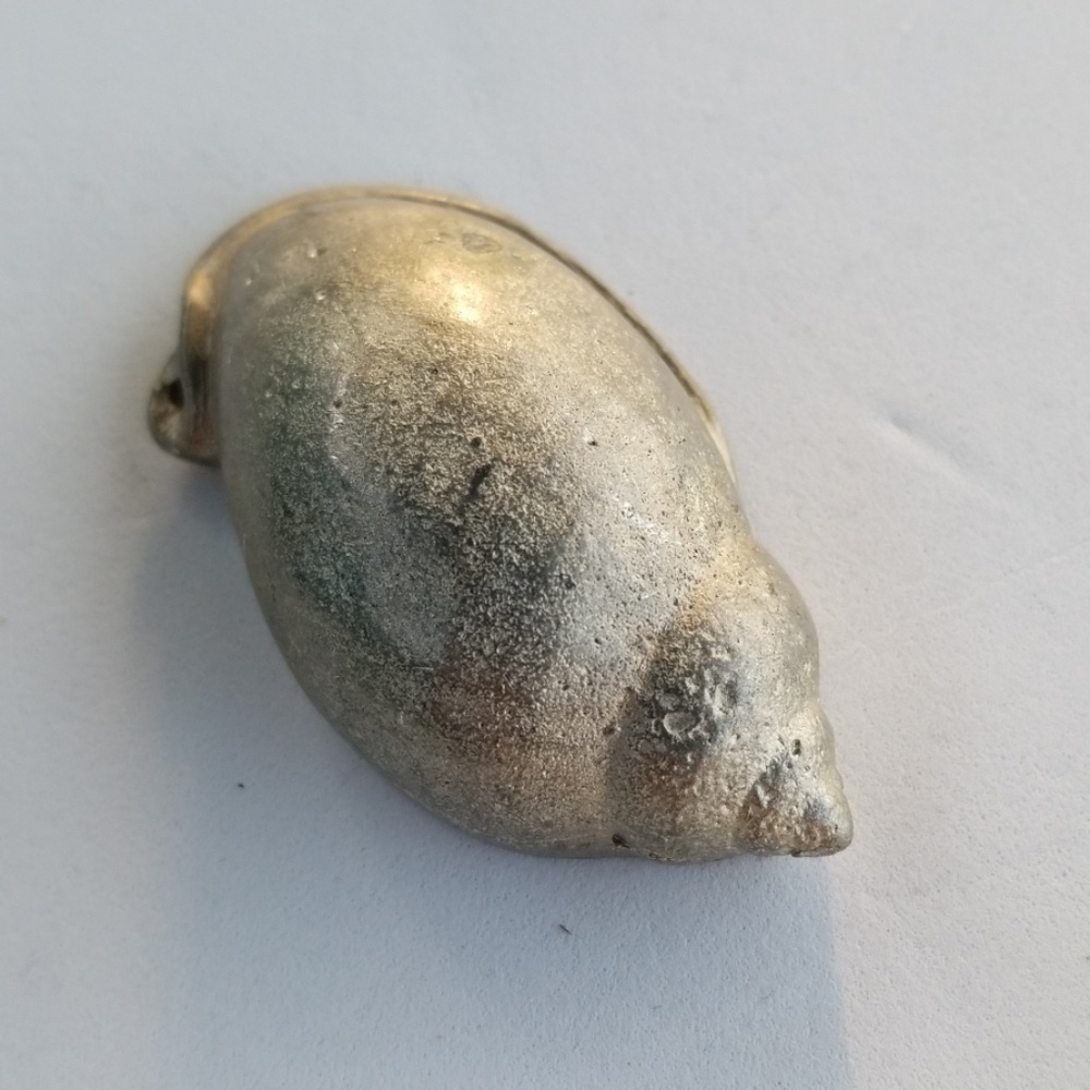 Silver Snail Base Metal Hollow Pendant 2 1/8 Inch - Picture 8 of 8